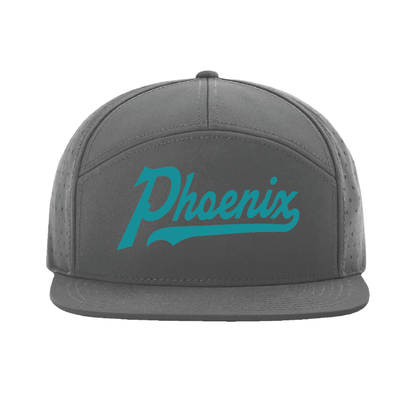 Phoenix Script - 7 Panel Perforated Snapback