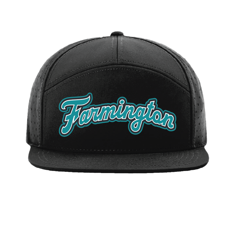 Farmington Script - 7 Panel Perforated Snapback