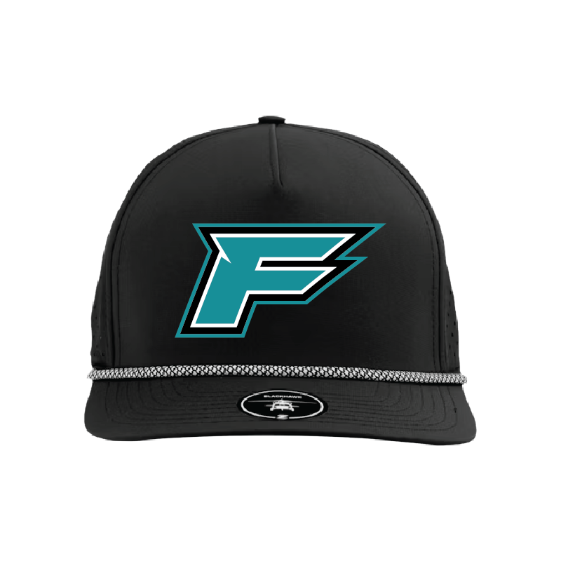 F Logo - 5 Panel Perforated Snapback w/ Rope
