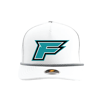 F Logo - 5 Panel Perforated Snapback w/ Rope