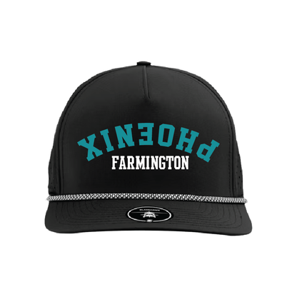 Upside Down Phoenix - 5 Panel Perforated Snapback w/ Rope