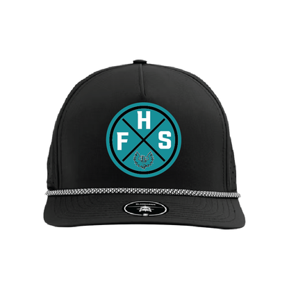 FHS Circle Patch - 5 Panel Perforated Snapback w/ Rope