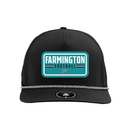 Farmington Football Patch - 5 Panel Perforated Snapback w/ Rope