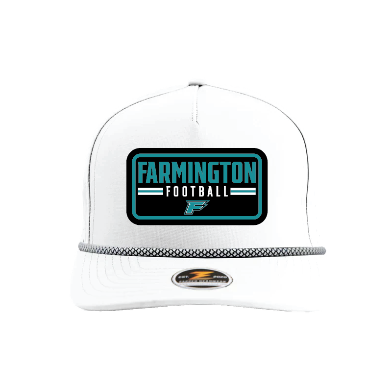 Farmington Football Patch - 5 Panel Perforated Snapback w/ Rope