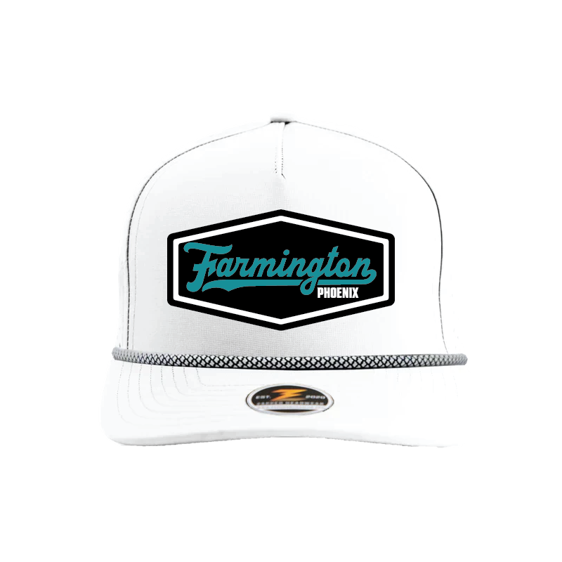 Farmington Script Patch - 5 Panel Perforated Snapback w/ Rope