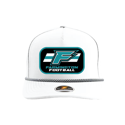 F Logo w/Stripe Patch - 5 Panel Perforated Snapback w/ Rope