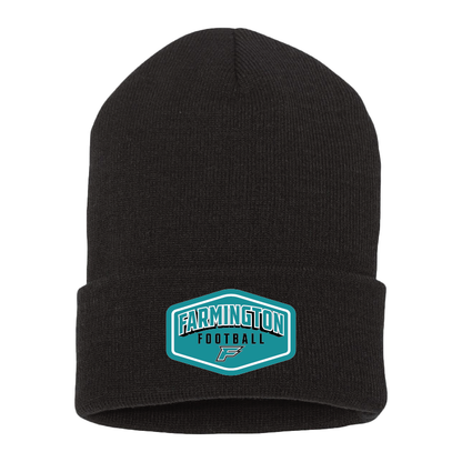 Farmington Football Drop Shadow Patch - Beanie
