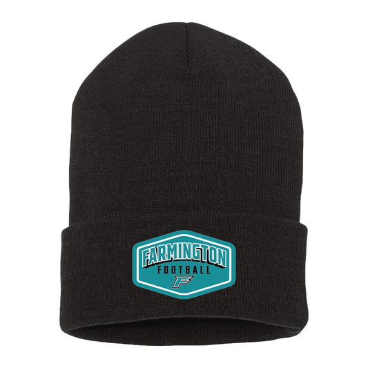 Farmington Football Drop Shadow Patch - Beanie