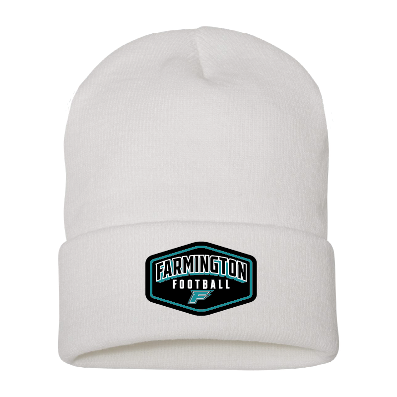 Farmington Football Drop Shadow Patch - Beanie