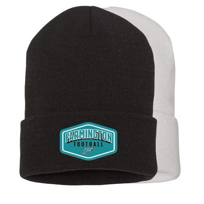 Farmington Football Drop Shadow Patch - Beanie