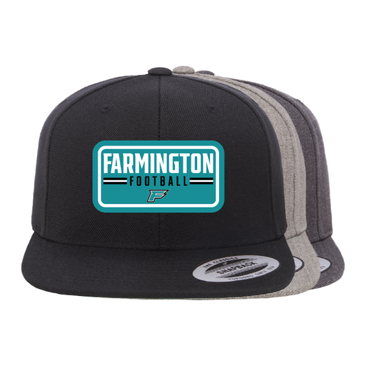 Farmington Football Patch - Flat Bill Snapback