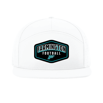 Farmington Football Drop Shadow Patch - 7 Panel Perforated Snapback