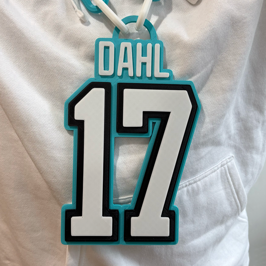 Player Name/Number - Hype Chain