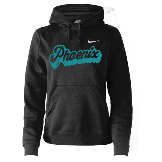 Retro Script - Womens Nike Club Training Pullover Hoodie