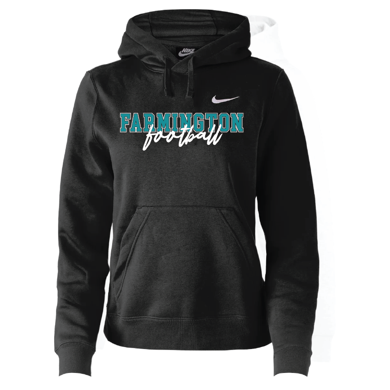 Farmington Football Horizontal - Womens Nike Club Training Pullover Hoodie