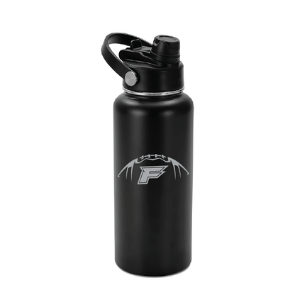Football w/F logo - 32oz Hydro Water Bottle