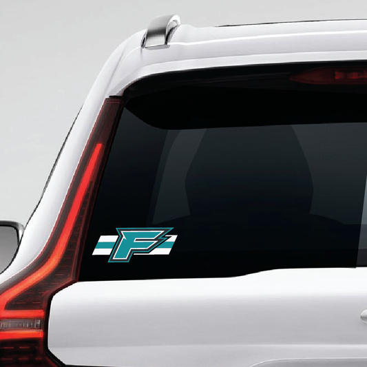 F Logo w/Stripe Decal