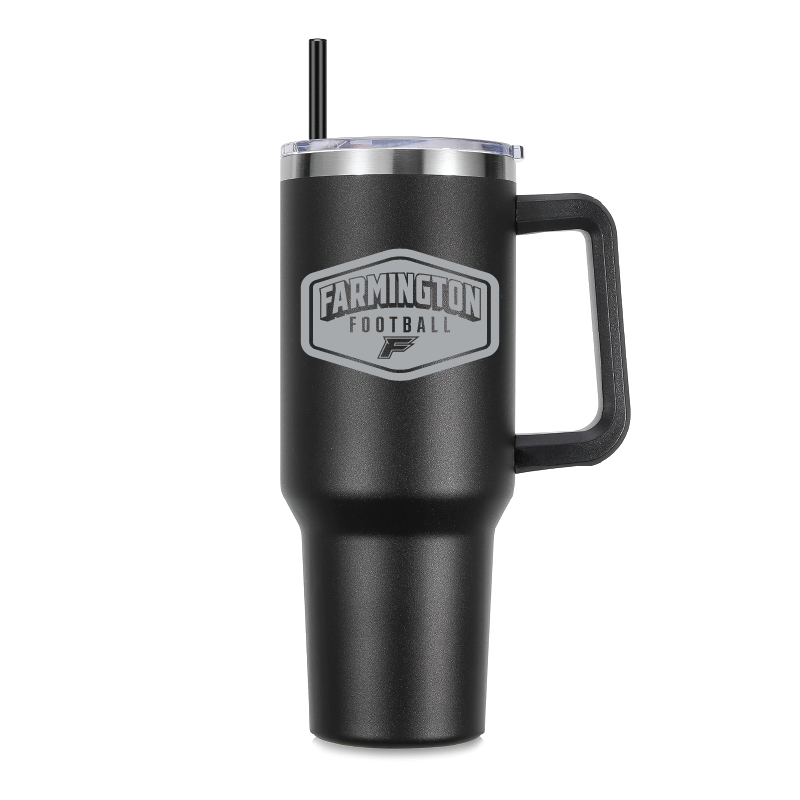 Farmington Football Drop Shadow - 40oz Tumbler