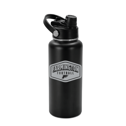 Farmington Football Drop Shadow - 32oz Hydro Water Bottle
