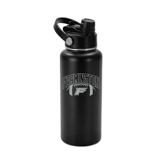 Farmington w/Football - 32oz Hydro Water Bottle