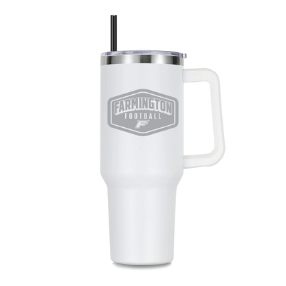 Farmington Football Drop Shadow - 40oz Tumbler