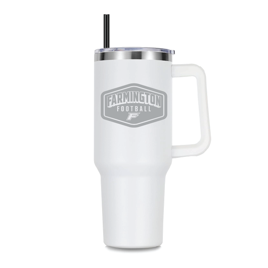 Farmington Football Drop Shadow - 40oz Tumbler