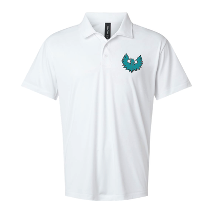 Mens White Pro-Lock Performance Polo