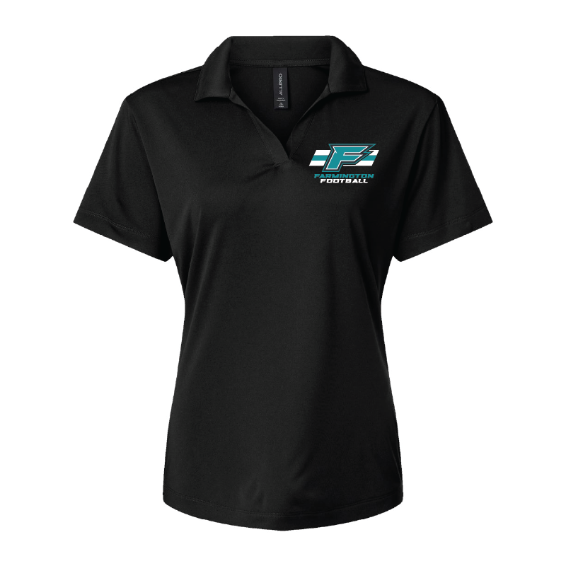 Womens Black Pro-Lock Performance Polo
