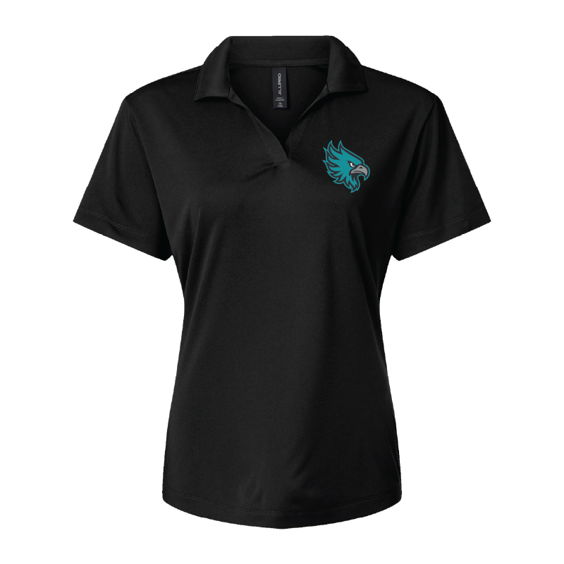 Womens Black Pro-Lock Performance Polo