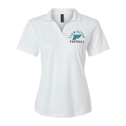 Womens White Pro-Lock Performance Polo