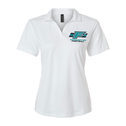 Womens White Pro-Lock Performance Polo