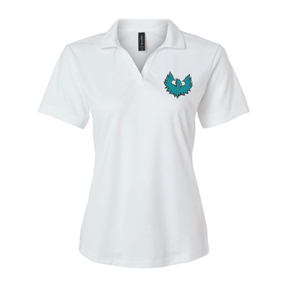 Womens White Pro-Lock Performance Polo