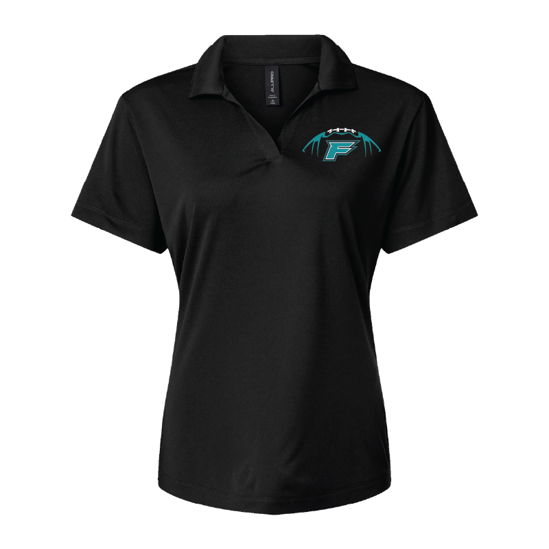 Womens Black Pro-Lock Performance Polo