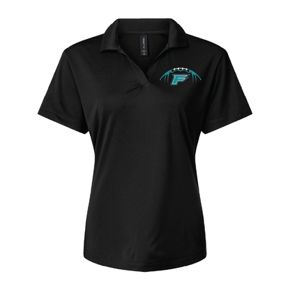 Womens Black Pro-Lock Performance Polo
