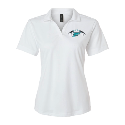 Womens White Pro-Lock Performance Polo