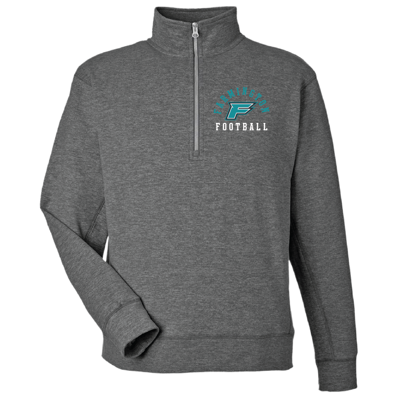 Mens Gray Electric Fleece Quarter-Zip