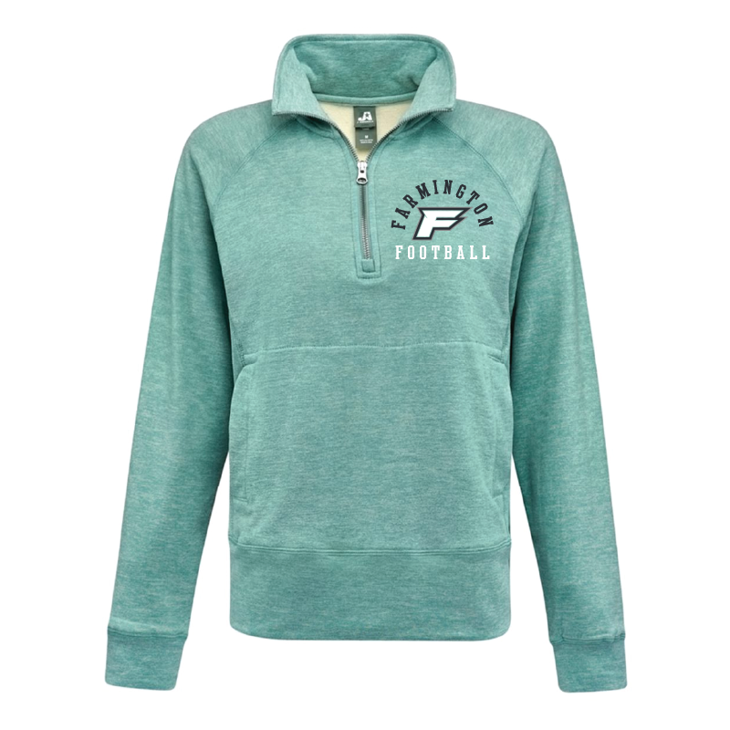 Womens Teal Electric Fleece Quarter-Zip