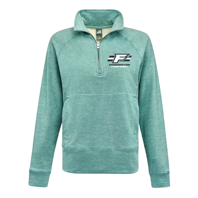 Womens Teal Electric Fleece Quarter-Zip