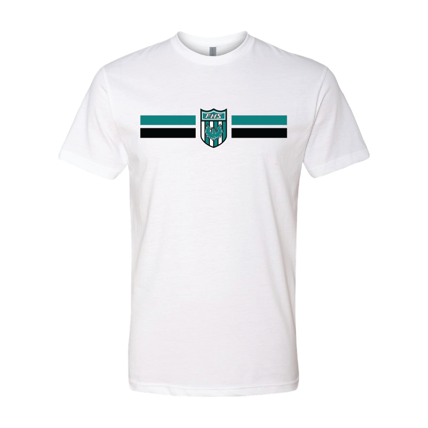 Shield W/Stripe - Mens | Womens | Youth CVC T-Shirt