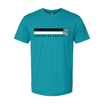 Farmington Soccer Crest W/Stripe - Mens | Womens | Youth CVC T-Shirt