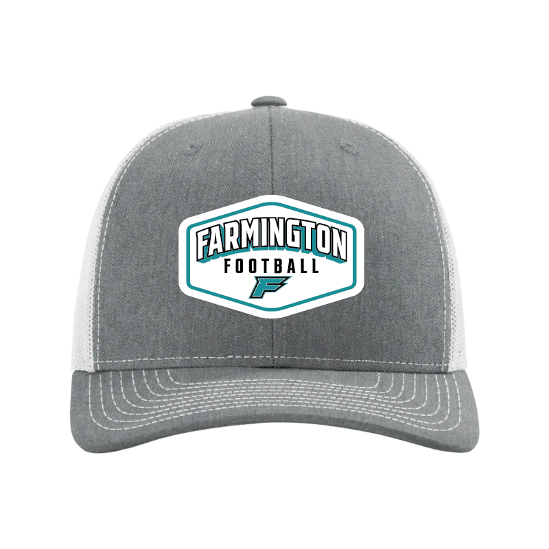 Farmington Football Drop Shadow Patch - Trucker Hat